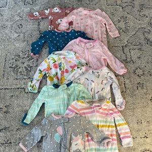 Bundle pajamas size 3M baby girl